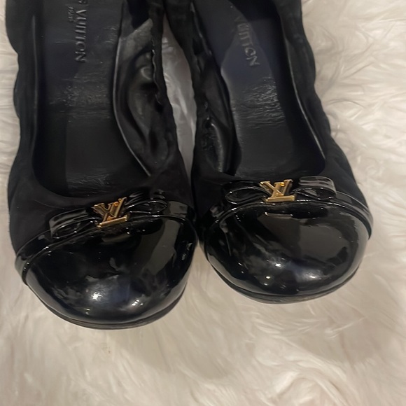 Louis Vuitton Black Elba Ballet Flats Size 38.5 US 8 - Picture 4 of 11